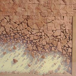 Model, fragmenting wall and...