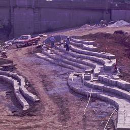 Construction view, terraced...