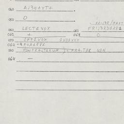 Eastern questionnaire, answ...