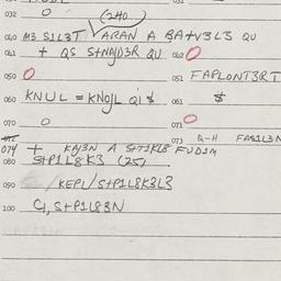 Eastern questionnaire, answ...