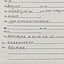 Eastern questionnaire, answ...