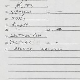 Eastern questionnaire, answ...