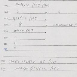 Eastern questionnaire, answ...