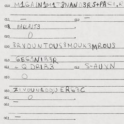 Eastern questionnaire, answ...