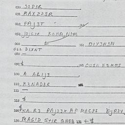 Eastern questionnaire, answ...
