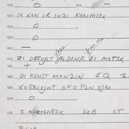 Eastern questionnaire, answ...