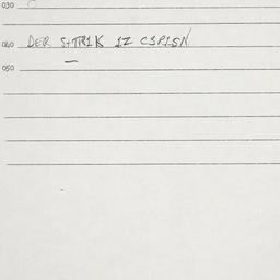 Eastern questionnaire, answ...