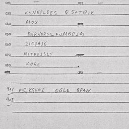 Eastern questionnaire, answ...