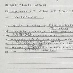 Eastern questionnaire, answ...