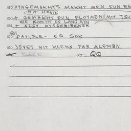 Eastern questionnaire, answ...