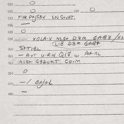 Eastern questionnaire, answ...
