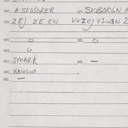 Eastern questionnaire, answ...