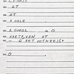 Eastern questionnaire, answ...
