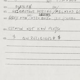 Eastern questionnaire, answ...