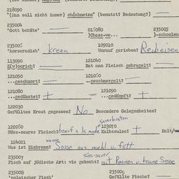 Western questionnaire, answ...