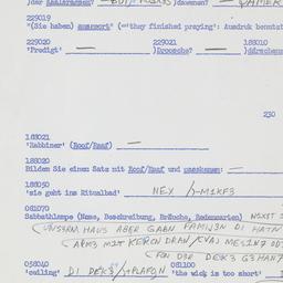 Western questionnaire, answ...