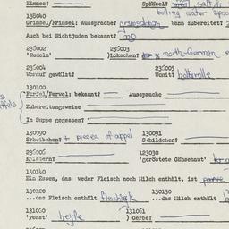 Western questionnaire, answ...