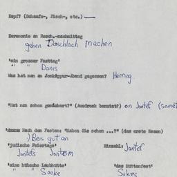 Western questionnaire, answ...