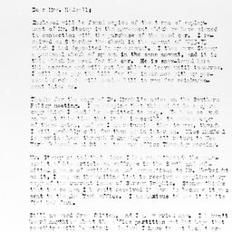 Letter from Ralph J. Bunche...
