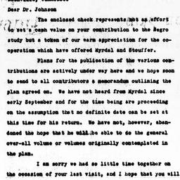 Letter from Charles Dollard...