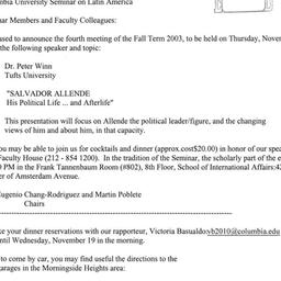 Announcements, 2003-11-20. ...
