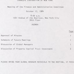 Meeting of the Finance and ...