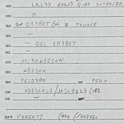 Eastern questionnaire, answ...