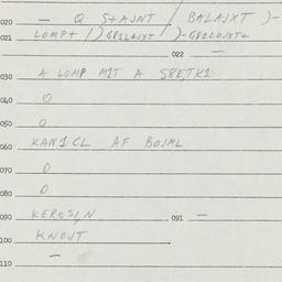 Eastern questionnaire, answ...