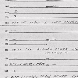 Eastern questionnaire, answ...