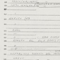Eastern questionnaire, answ...
