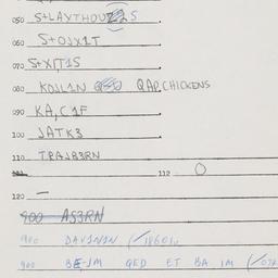 Eastern questionnaire, answ...