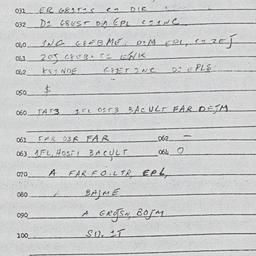 Eastern questionnaire, answ...