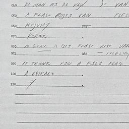 Eastern questionnaire, answ...
