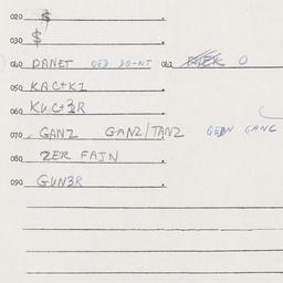 Eastern questionnaire, answ...