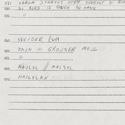 Eastern questionnaire, answ...