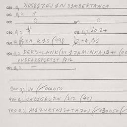 Eastern questionnaire, answ...