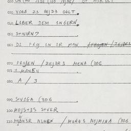 Eastern questionnaire, answ...