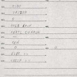 Eastern questionnaire, answ...