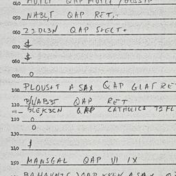 Eastern questionnaire, answ...