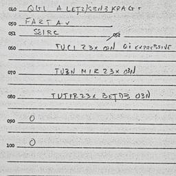 Eastern questionnaire, answ...