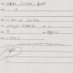Eastern questionnaire, answ...