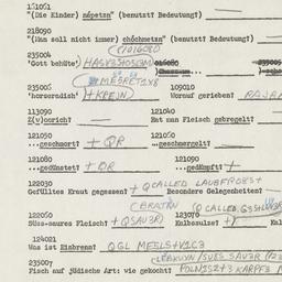 Western questionnaire, answ...