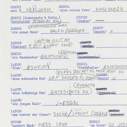 Western questionnaire, answ...