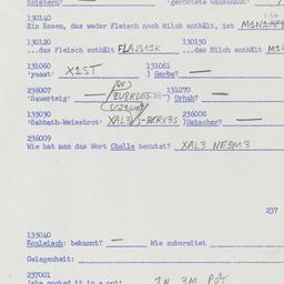 Western questionnaire, answ...