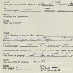 Western questionnaire, answ...