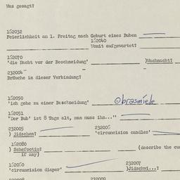 Western questionnaire, answ...