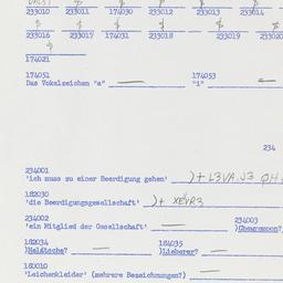 Western questionnaire, answ...