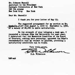 Letter from Doxey A. Wilker...