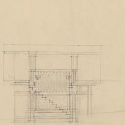 Stair hall section