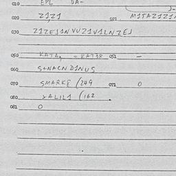 Eastern questionnaire, answ...